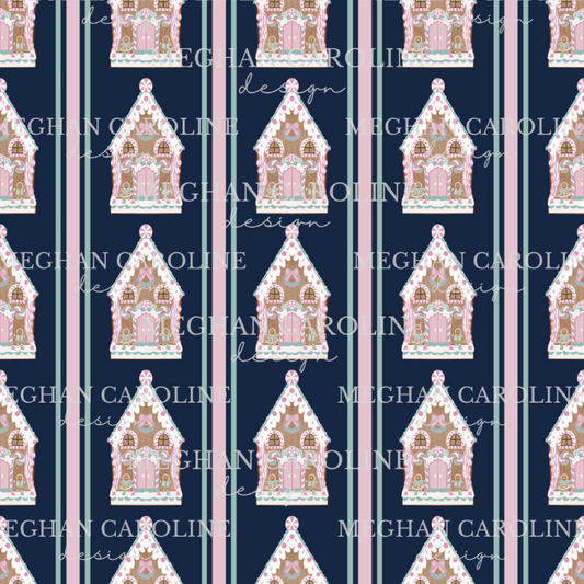 Gingerbread House - Navy